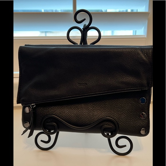 Hammitt Black Croc-Embossed Shoulder Bag - Picture 2 of 10